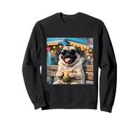 Disfraz Vintage de Pug Boba Tea Bubble Divertido para niños y niñas Adultos Sudadera