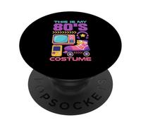 Disfraz Vintage de Regreso a los 80, Retro, Este es mi Disfraz de los 80 PopSockets PopGrip Adhesivo