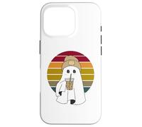 Disfraz vintage espeluznante lindo fantasma café helado Halloween Carcasa para iPhone 16 Pro