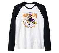 Disfruta de Desgaste Colorido Fresco Salvaje Halloween Miedo BRU Camiseta Manga Raglan