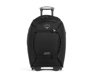 Disfruta de la máxima libertad al viajar con la Osprey Shuttle, fabricada con poliéster reciclado resistente que combina conciencia ecológica con ligereza y durabilidad. Esta versátil bolsa de viaje c