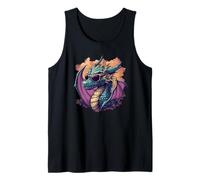 Disfruta de las vibraciones con este traje de dragón con gafas de sol Camiseta sin Mangas
