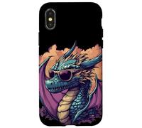 Disfruta de las vibraciones con este traje de dragón con gafas de sol Carcasa para iPhone X/XS
