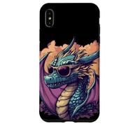 Disfruta de las vibraciones con este traje de dragón con gafas de sol Carcasa para iPhone XS Max