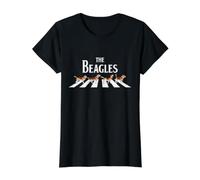 Disfruta de los Beagles Squad Cool Funny Dogs Graphic Cool Designs Camiseta gráfica económica, Mujer, Negro, XL