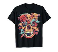 Disfruta de tu lado profundo con este diseño de calavera de perro Camiseta
