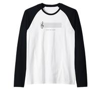 Disfruta del Silencio. para los entusiastas de la música Camiseta Manga Raglan