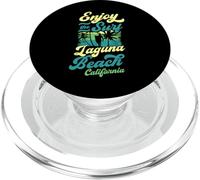 Disfruta del Surf Laguna Beach California Retro Style Surfing PopSockets PopGrip para MagSafe
