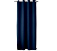 Disfrute de Home con 8 Blackout Cortina Ojales Poliéster Azul Marino 140x240 cm