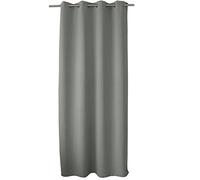 Disfrute de Home con 8 Blackout Cortina Ojales poliéster Gris Oscuro 140x240 cm