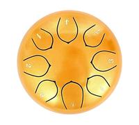 Disfrute de la melodía de la naturaleza con un tambor de lluvia duradero de 6 pulgadas: perfecto for el oasis de su jardín(Gold)