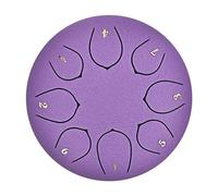 Disfrute de la melodía de la naturaleza con un tambor de lluvia duradero de 6 pulgadas: perfecto for el oasis de su jardín(Purple)