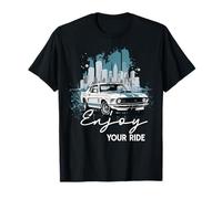 Disfrute de su Paseo Classic Car Lover City Skyline Camiseta