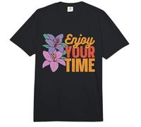 Disfrute de su Tiempo La Flor de la orquídea ama Las orquídeas del jardín botánico Comfort Colors Adult Heavyweight T-Shirt