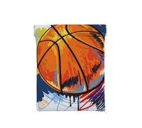 Disfrute del Bosquejo Colorido del Baloncesto Impreso, Squeeze Top Wallet Bolsa de Almacenamiento para Mujer Monedero pequeño Bolsa de Cambio