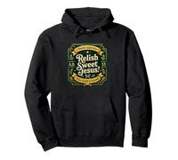 Disfrute del Dulce Sabor de la Iglesia y vea la Comida Cristiana Juego de Palabras Fe Sudadera con Capucha