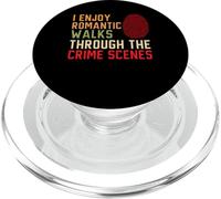Disfruto de paseos románticos por las escenas del crimen Forense PopSockets PopGrip para MagSafe