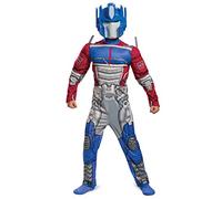 DISGUISE 104919L Optimus Prime Muscle, niños, disfraces, azul y rojo, S