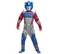 DISGUISE 104919L Optimus Prime Muscle, niños, disfraces, azul y rojo, S