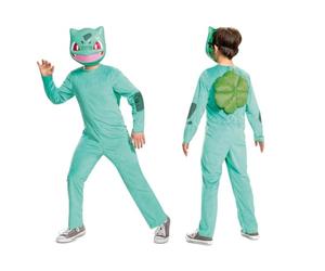 DISGUISE 105459L-20L BULBASAUR CLASSIC Pokemon - Disfraz y accesorios, verde, talla única
