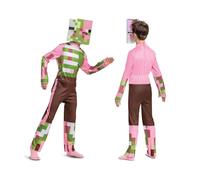 DISGUISE 108829L-15L - Disfraz de Zombie Pigman para niños, disfraz de Minecraft para Halloween, para niños, multicolor