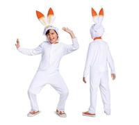 Disguise 109749K-V2-20L SCORBUNNY - Mono clásico con capucha y accesorios de Pokémon, blanco, talla única