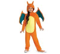 DISGUISE 121229K-EU-V2 CHARIZARD DELUXE - Disfraz unisex para niños, multicolor, 7-8 años