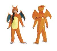 DISGUISE 121229L-EU-V2 CHARIZARD DELUXE - Disfraz unisex para niños, multicolor, 4-6 años