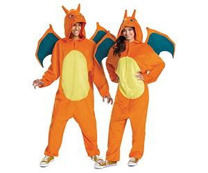 DISGUISE 124379C-20L CHARIZARD Deluxe - Disfraz y accesorios de Pokémon para adultos, color naranja