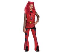 Disguise 125489L Disfraz clásico rojo para niñas, descendientes, talla S (4-6x)