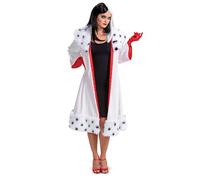 DISGUISE 129769E-EU - Disfraz clásico de Cruella para mujer, color rojo 43
