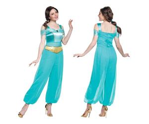 DISGUISE 140419B-EU JASMINE CLASSIC - Disfraz y accesorios de princesa Disney para adultos (UE), color azul