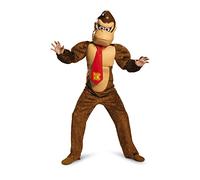 DISGUISE 98812K-15L Disfraz de Donkey Kong Deluxe Mario Brothers, unisex, para niños, dibujos animados, multicolor, M