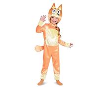 Disguise Bingo Costume for Kids, Official Bluey Character Outfit with Jumpsuit and Heapiece, Classic Infant Size (12-18 mths)