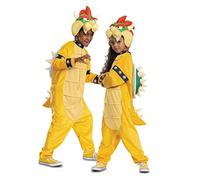 Disguise Bowser Costume Hooded Jumpsuit, Official Super Mario Character Costume for Kids trajes para niñosNiños