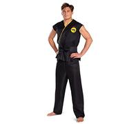 Disguise Costume, Official Cobra Kai Gi for with Black Belt, Adult, Shown, Men's Size Small