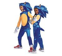 Disguise Deluxe Sonic - Disfraz oficial de Sonic Prime para niños, talla 10-12