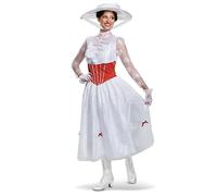 Disguise Deluxe Women's Mary Poppins Fancy Dress Costume Small