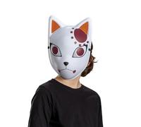 Disguise Demon Slayer Tanjiro Fox Warding Mask, accesorio oficial de disfraz de Demon Slayer, talla única
