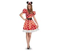 DISGUISE Disfraz clásico de Minnie Mouse de Disney, vestido con cinturón y diadema, 8-10