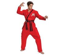 Disguise Disfraz de colmillo de águila para adultos, disfraz oficial de Cobra Kai para adultos con pantalones y cinturón