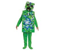 Disguise Disfraz de Creeper de Minecraft para niños, para edades de 10 a 12 años