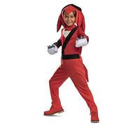 DISGUISE Disfraz de Knuckles, disfraz de carnaval Sonic Deluxe 7-8 años, 148489K