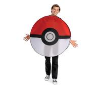 Disguise Disfraz de Pokémon Pokeball, accesorio oficial de Pokémon Pop Out para adultos y niños, talla única