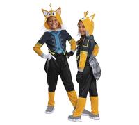 Disguise Disfraz de Tails para niños, disfraz oficial de Sonic Prime y tocado, talla (4-6)