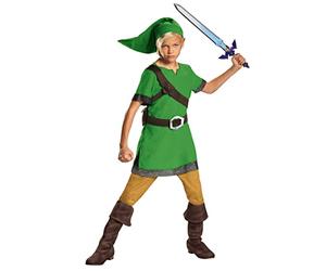 Disguise Disfraz Link Niño, Disfraz Zelda Niño, Disfraz Videojuego Niño, Zelda Detras De La Leyenda, Zelda Aliento Del Traje Salvaje, Disfraz Carnaval Niño Talla XL