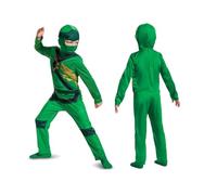 Disguise Disfraz Ninjago Verde para Niño, Traje Ninja Lego, Halloween Talla S