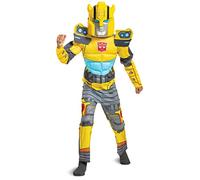 DISGUISE Disfraz oficial de Bumblebee Transformers, disfraz de robot para niños, disfraz de robot para niños, disfraz elegante para la semana de cumpleaños, talla M