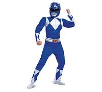 Disguise Disfraz Power Ranger Azul Niño, Disfraces Musculosos para Carnaval y Halloween, M