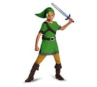 DISGUISE DISK85718K - Disfraz clásico de Nintendo Link, para niños, verde, talla M